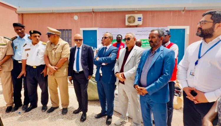 هبة لدعم مركز إيواء المهاجرين في نواذيبو