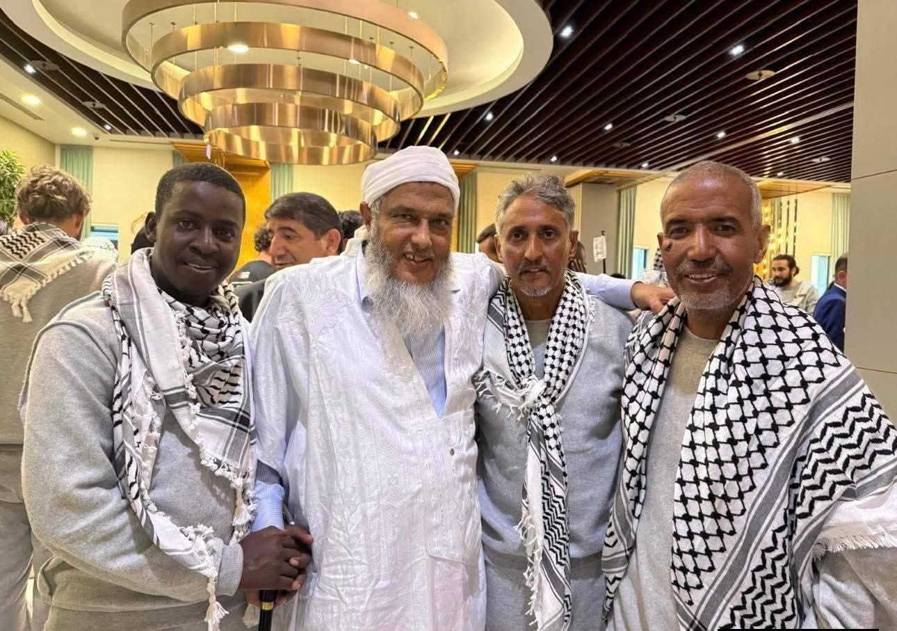 ولد الددو يستقبل المشاركين الموريتانيين في “أسطول الصمود” بإسطنبول