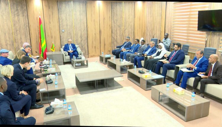 رئيس الجمعية الوطنية يبحث مع وفد من البرلمان الألماني تعزيز التعاون البرلماني