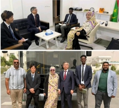 السفير الياباني يبحث تعزيز التعاون مع شركة النقل العمومي في نواكشوط